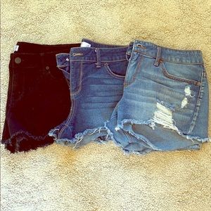 Lot of 3 Jean Shorts